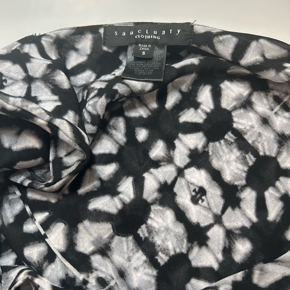 Sanctuary Tie Dye Open Back Top Small